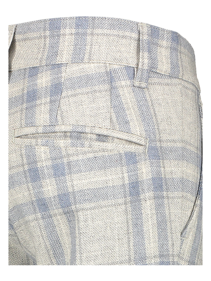 Blauwe grijze geruite broek Preston D-Lux