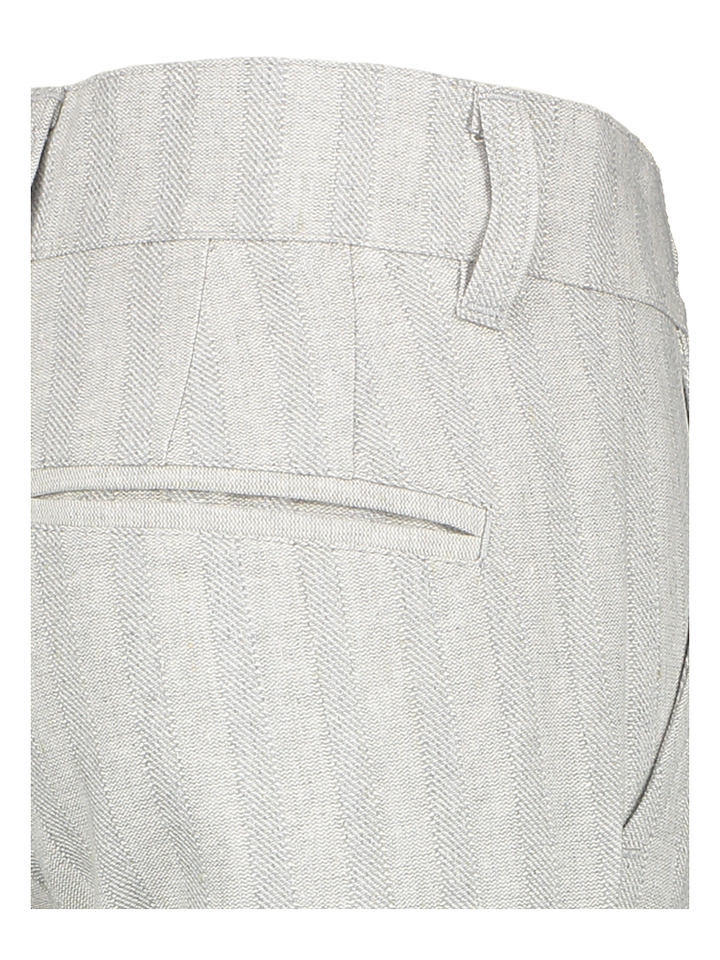 Grijze gestreepte broek Paco D-lux