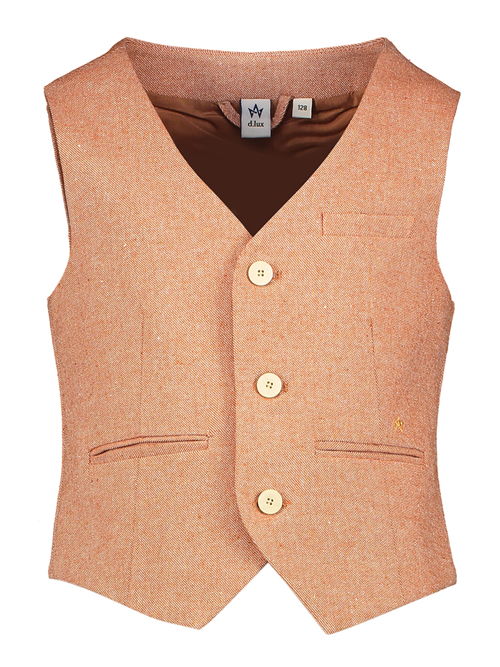 Roest kleurige geklede ondervest Gilles D-lux
