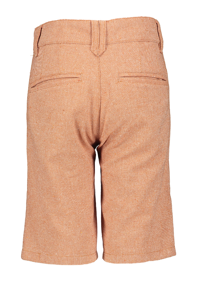 Roest kleurige short van katoen en linnen Dimes D-lux