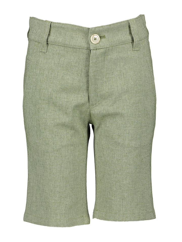 Groene short van katoen en linnen Daan D-lux