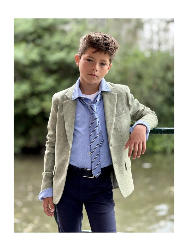 Blauw katoenen hemd Calvin D-lux