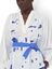 Witte oversized bloes met print structuur, broderie Claudie Mii
