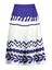 Blauwe witte lange rok met print structuur Corfou Mii