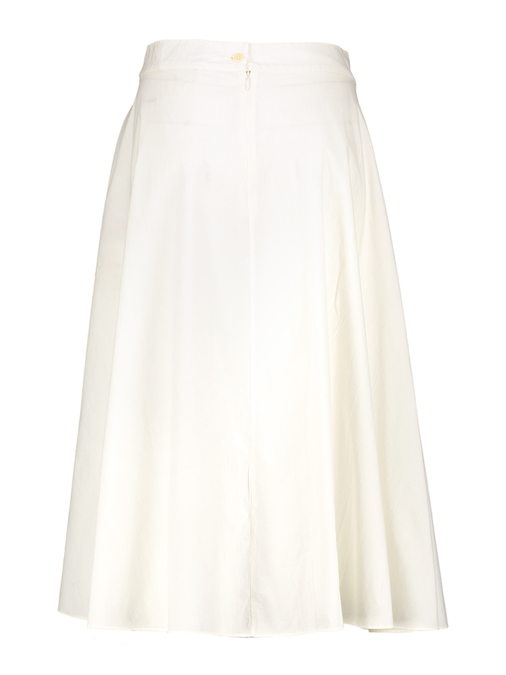 Ecru lange rok met print structuur Corfou Mii