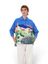 Multi-color oversized bloes print structuur Manuela Mii