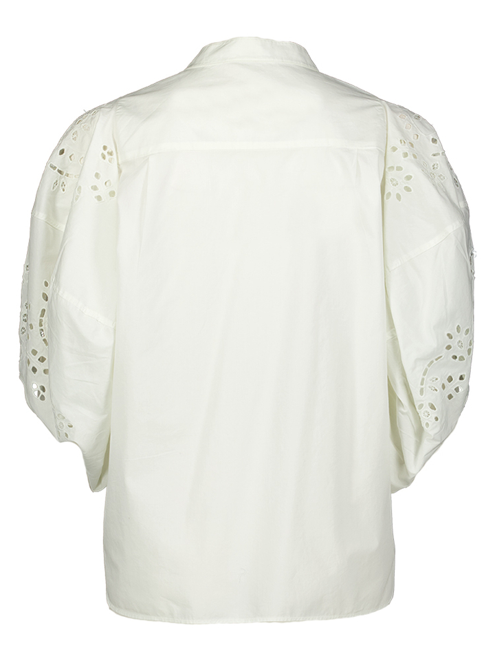 Ecru bloes met broderie detail Felice Vanessa