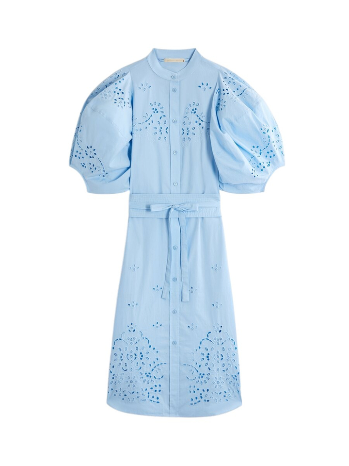 Blauwe jurk Flora Vanessa Bruno 