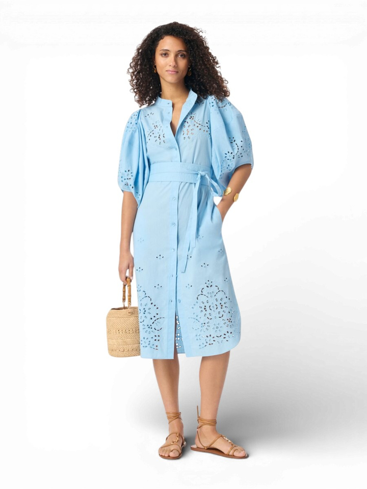 Blauwe jurk Flora Vanessa Bruno 