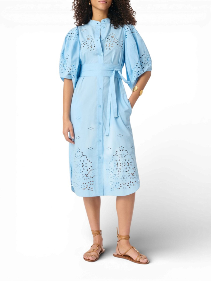 Blauwe jurk Flora Vanessa Bruno 