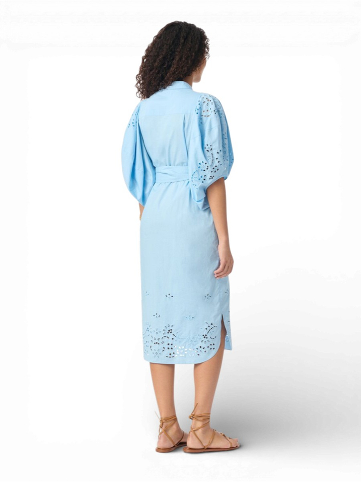 Blauwe jurk Flora Vanessa Bruno 