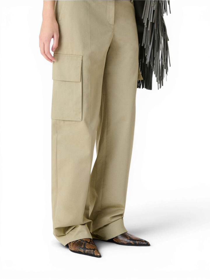 Beige broek loose fit met zakken Indra Iro