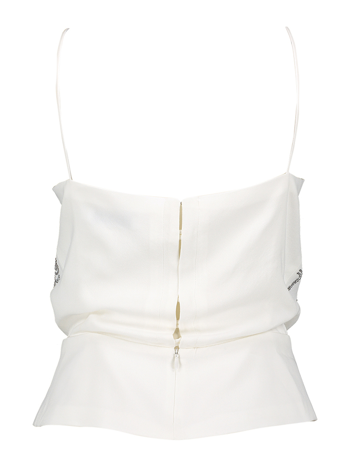 Creme kleurige top met zilveren detail Olympe Iro