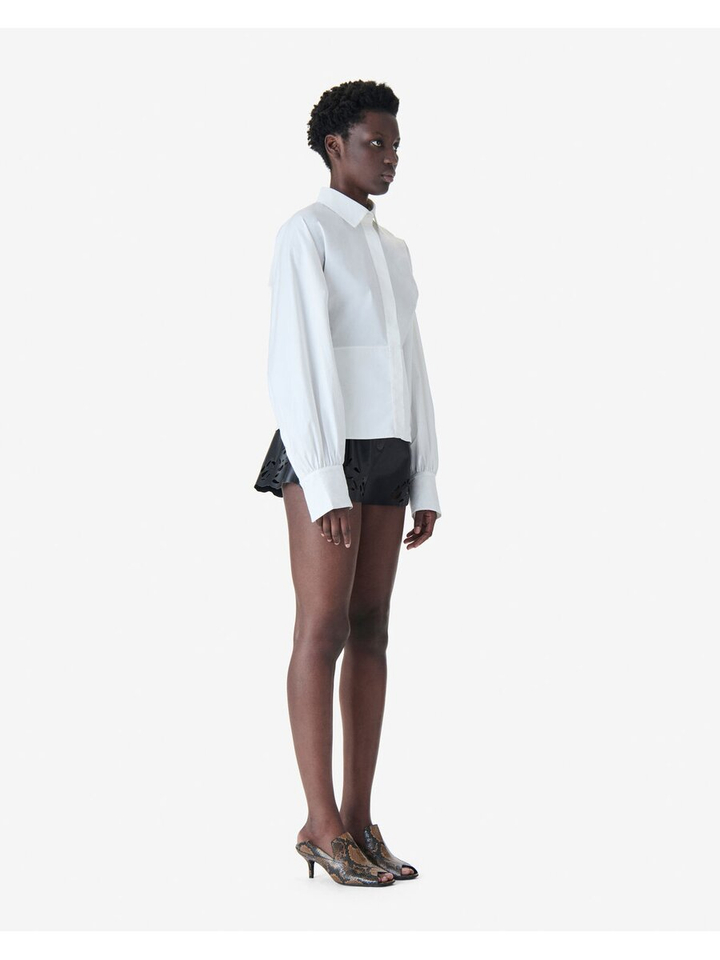 Witte bloes met split Janine Iro 