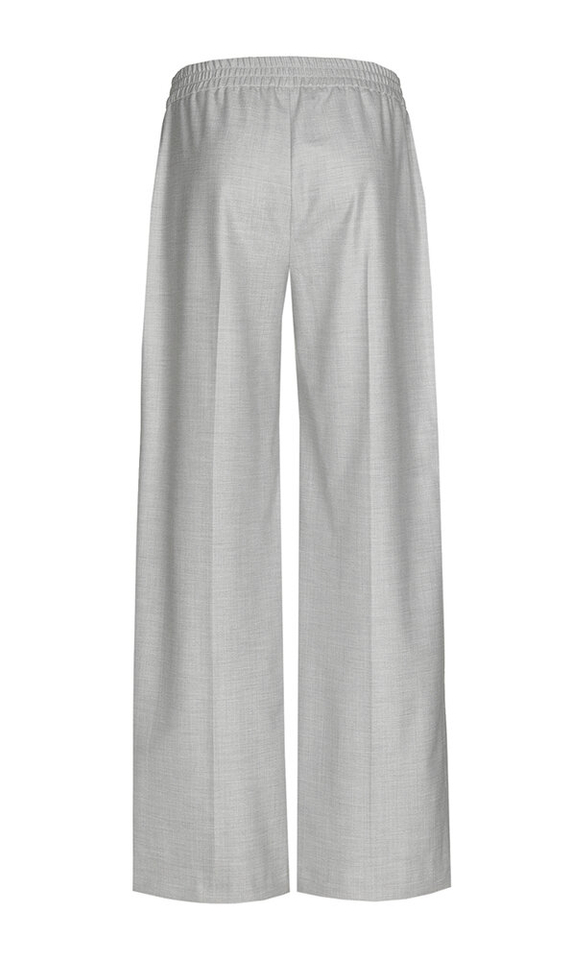 Grijze wijdvallende broek met wol Petrusia Xandres