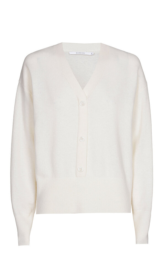 Witte cardigan met knopen Aloys Xandres