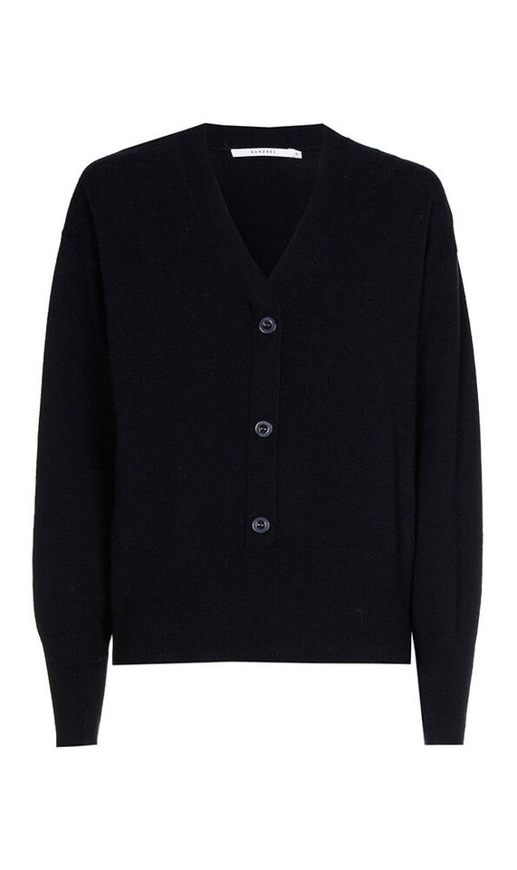 Donkerblauwe wollen cardigan Aloys Xandres