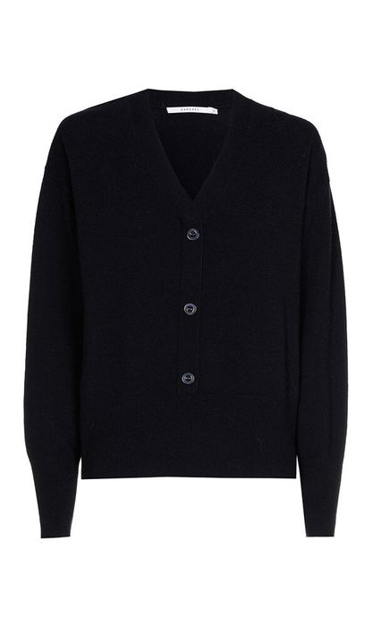Donkerblauwe wollen cardigan Aloys Xandres
