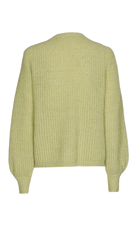 Groene trui met kleurrijke pailletten Agatha Xandres