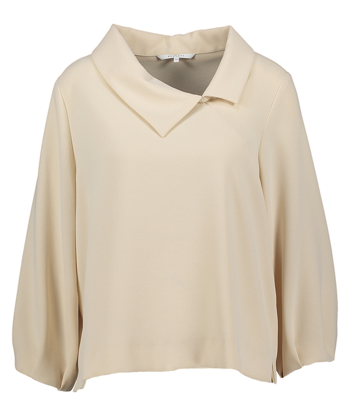 Beige klassieke blouse holkje Xandres 