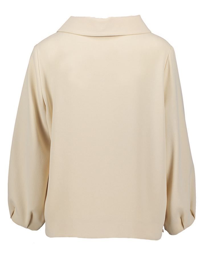 Beige klassieke blouse holkje Xandres 