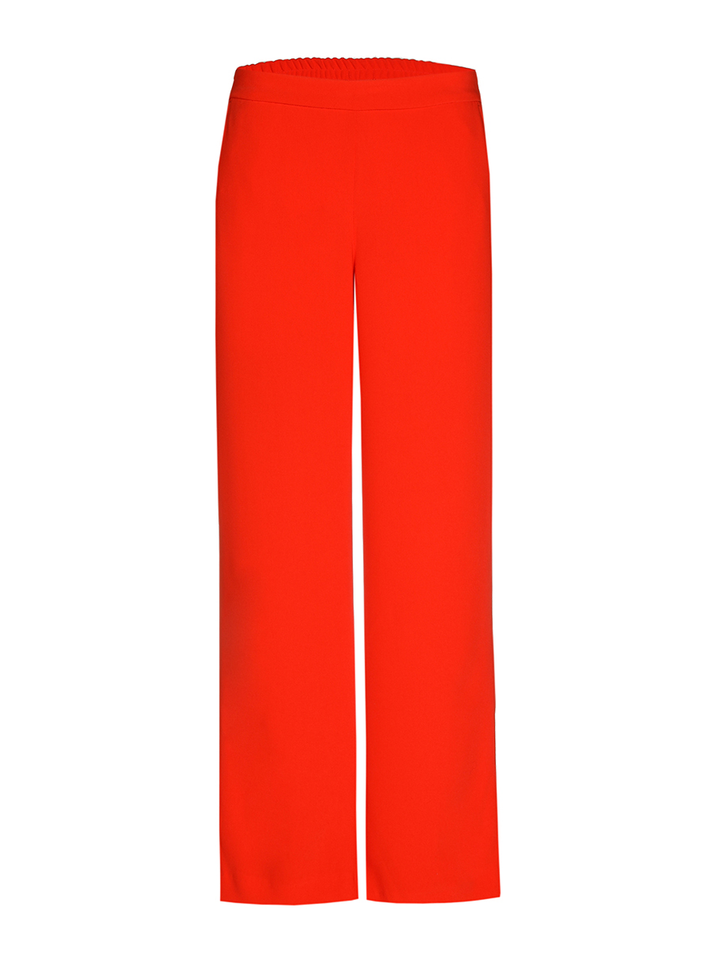 Roze wijde broek met elastiek Phocas Xandres 