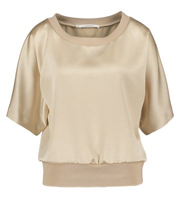 Beige blouse met korte mouw Humna Xandres