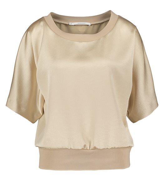 Beige blouse met korte mouw Humna Xandres