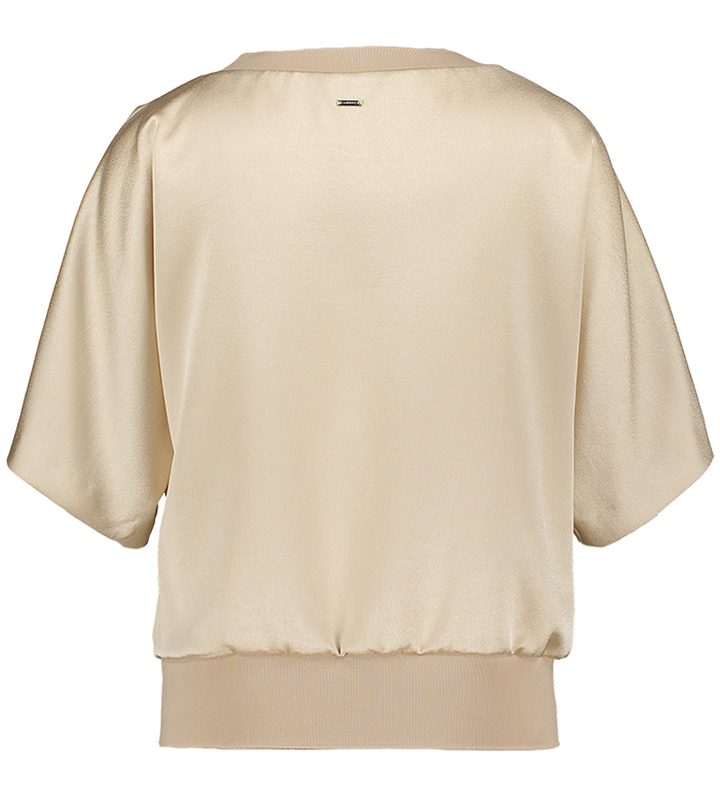 Beige blouse met korte mouw Humna Xandres