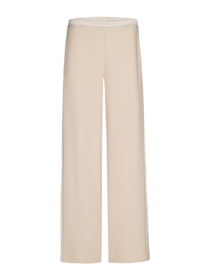 Beige kleurige broek met goudkleurige schijn Phocas Xandres
