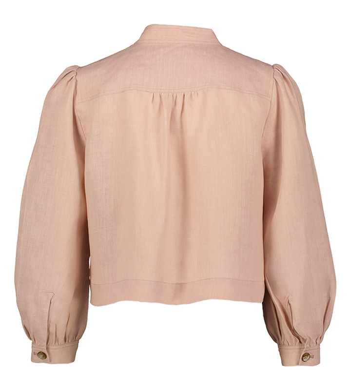 Roze gekleed linnen jasje Calibri Marella 