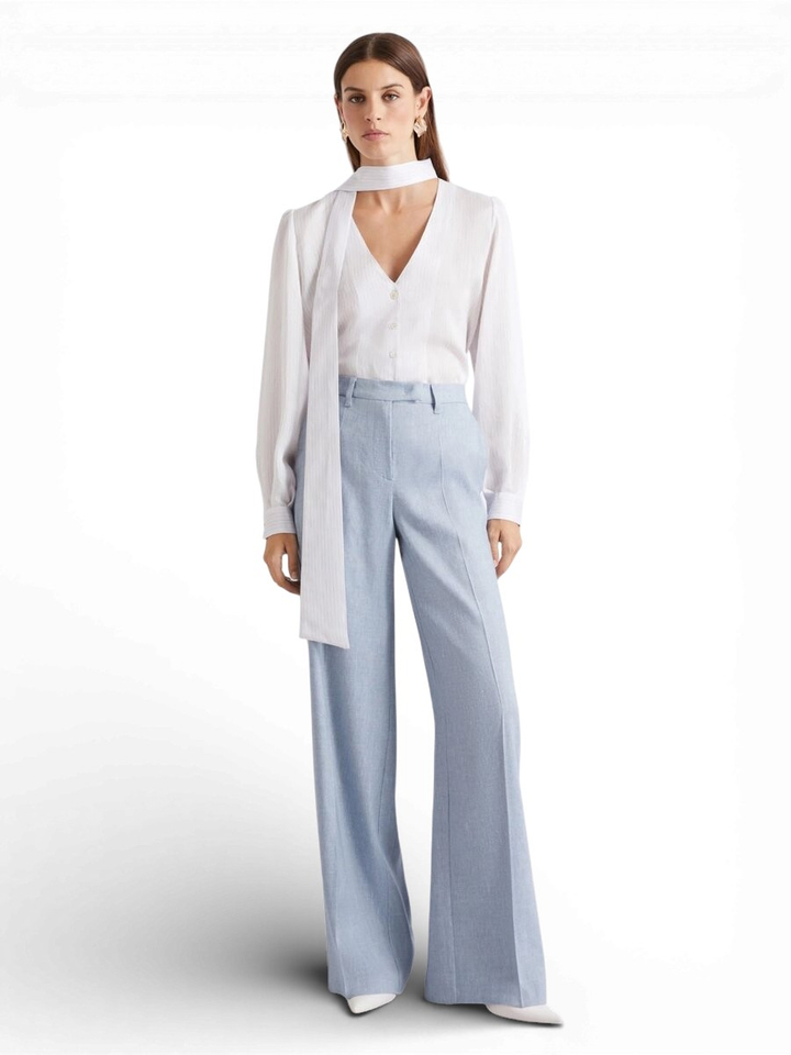 Licht blauwe loose fit broek Odino Marella