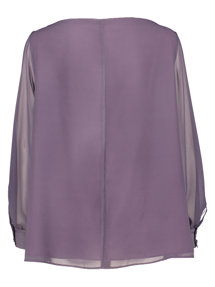 Paars kleurige bloes met print Cestino Persona