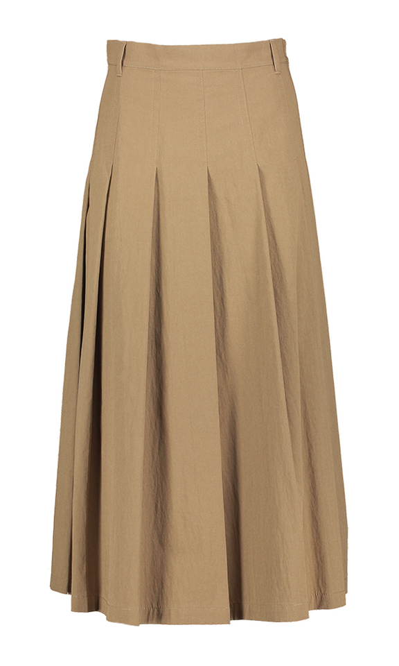 Beige plooirok Orme Max Mara