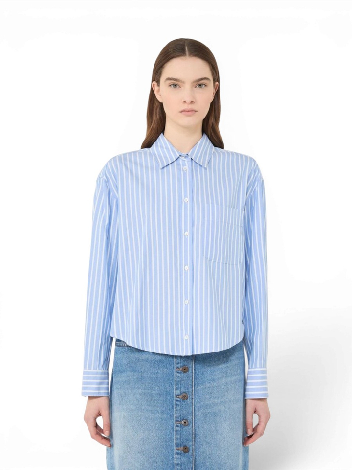 Blauw gestreepte blouse Oreo Max Mara 