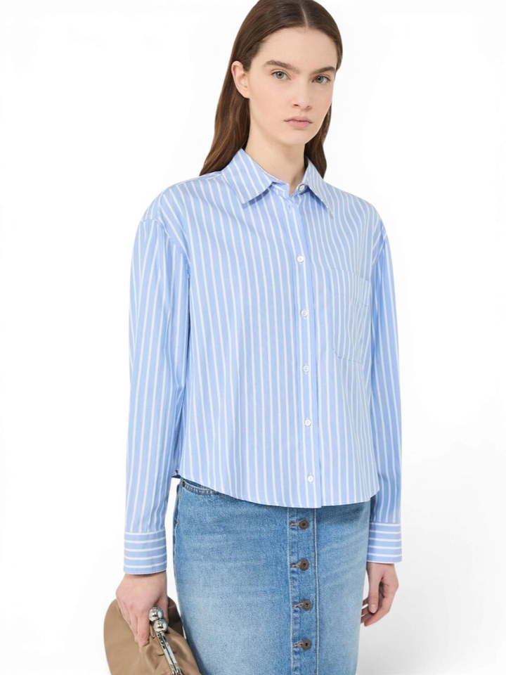 Blauw gestreepte blouse Oreo Max Mara 