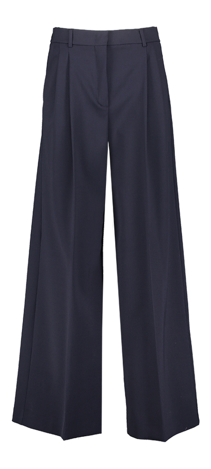 Donkerblauwe geklede broek Asta Max Mara 