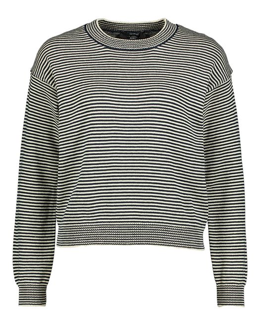 Zwart ecru gestreepte trui Giovane Max Mara Weekend
