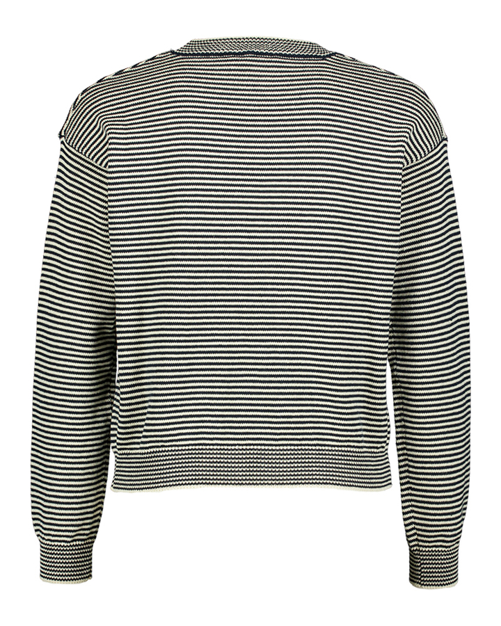 Zwart ecru gestreepte trui Giovane Max Mara Weekend