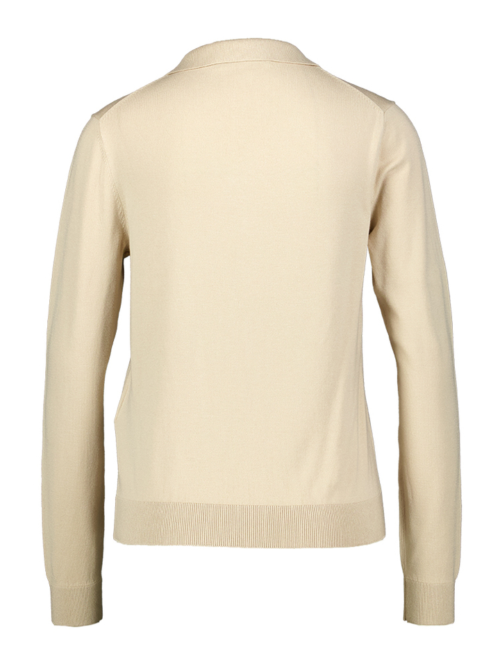 Beige Polo met v-hals Palanca Max Mara 