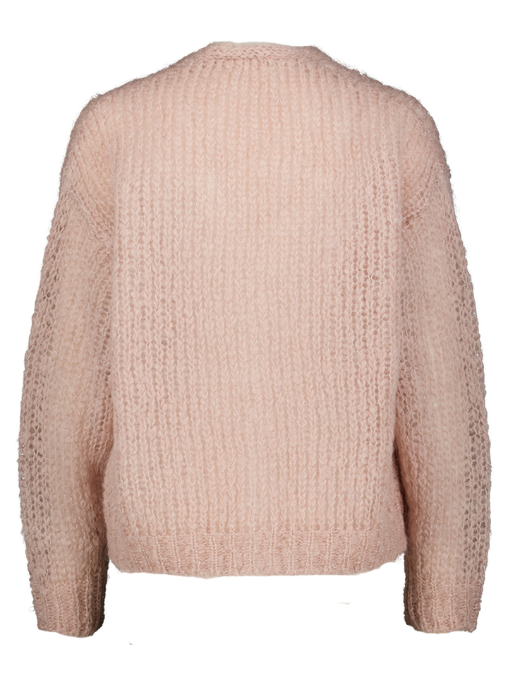 Roze gebreide cardigan Danza Mara 