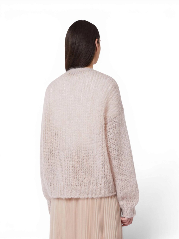 Roze gebreide cardigan Danza Mara 