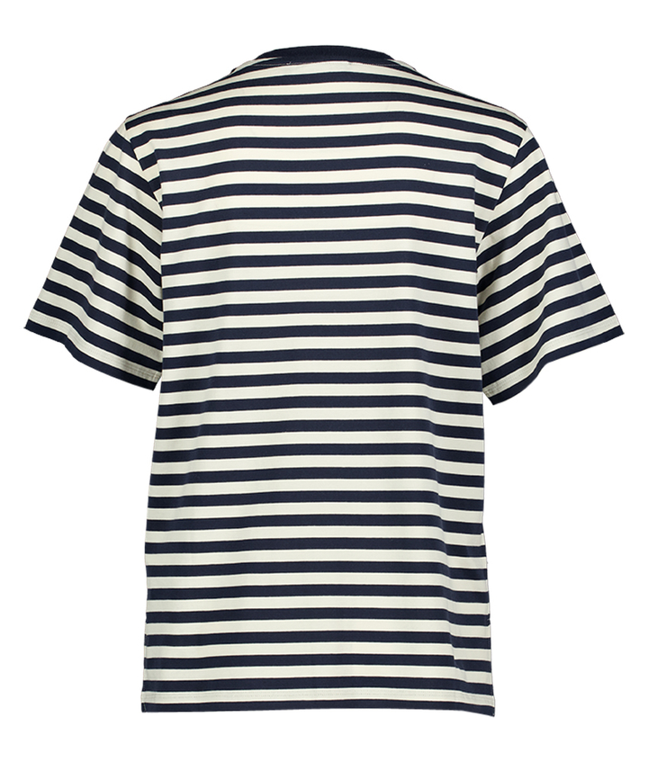 Donkerblauw gestreepte katoenen t-shirt Venaco Max Mara Weekend