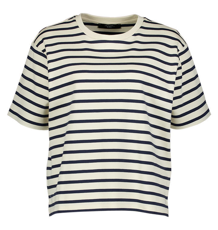 Blauw ecru gestreepte t-shirt Multi d Max Mara Weekend