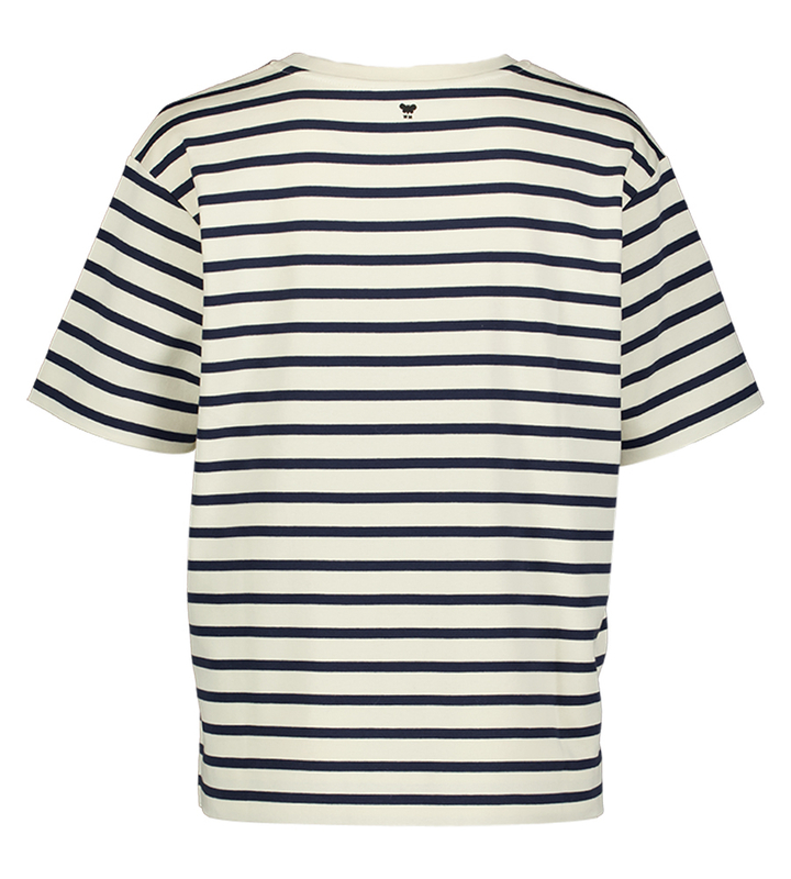 Blauw ecru gestreepte t-shirt Multi d Max Mara Weekend