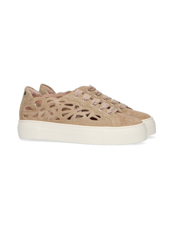 Beige jeans sneaker mandi Agl