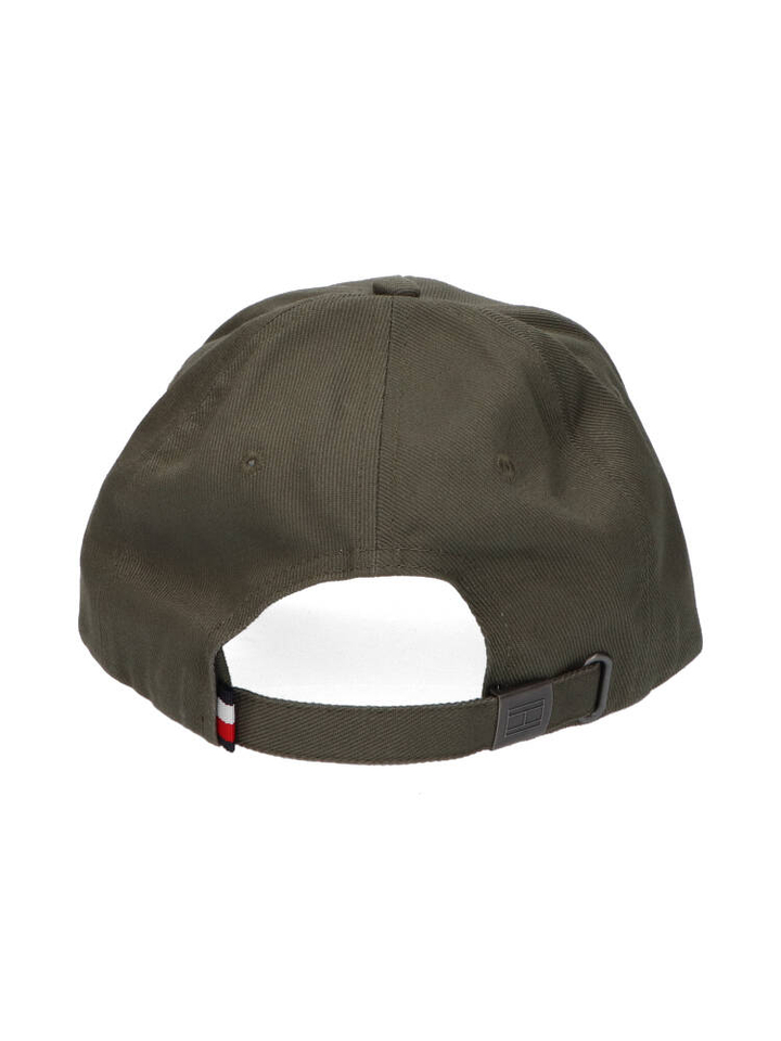 Kaki katoenen pet Tommy Hilfiger