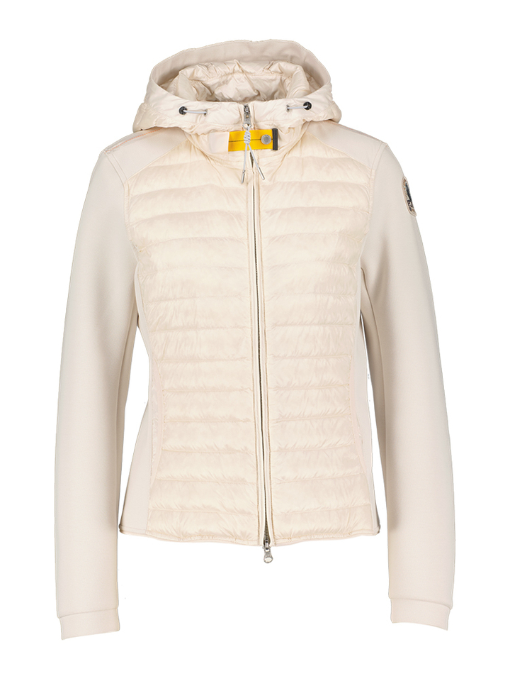 Blush white jas met rits en kap Kym Parajumpers