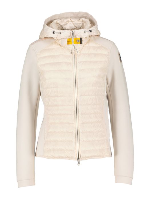Blush white jas met rits en kap Kym Parajumpers