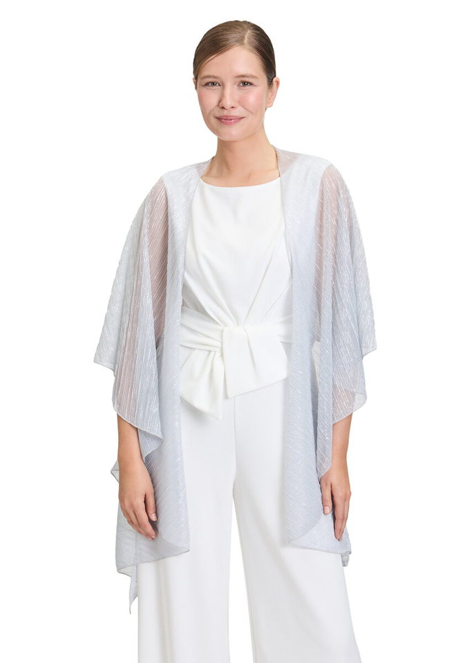 Lichtgrijze glittersjaal met sluiting Vera Mont